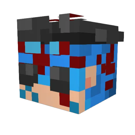 EEYOYUN Minecraft avatar head, 3D render