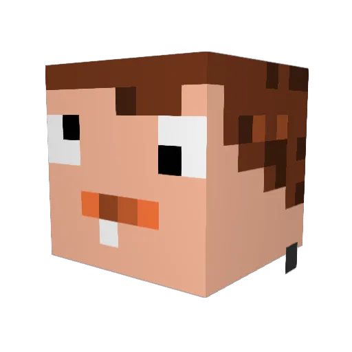 EEegmoney Minecraft avatar head, 3D render