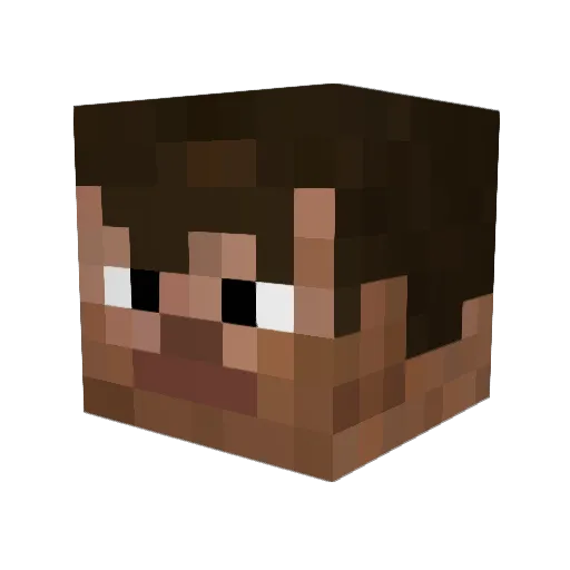 EEhUUh Minecraft avatar head, 3D render