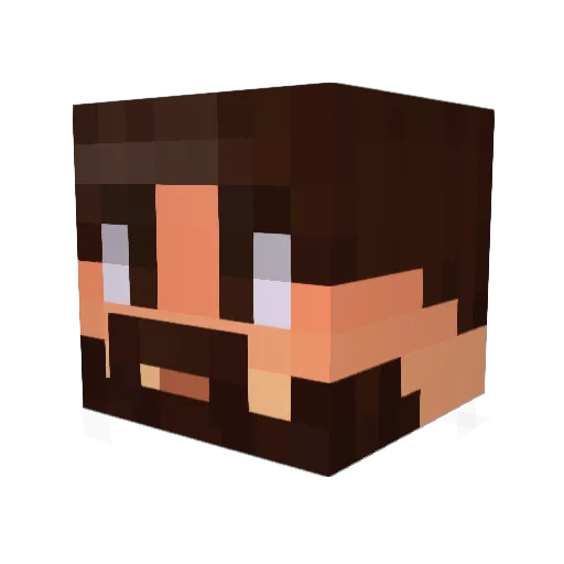EElEmma Minecraft avatar head, 3D render