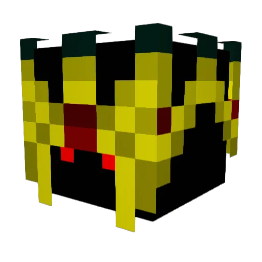 EEsMM Minecraft avatar head, 3D render
