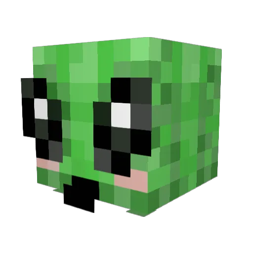 EEveni7g Minecraft avatar head, 3D render