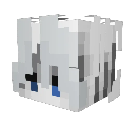 EFACore2lx Minecraft avatar head, 3D render