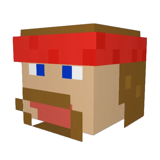 EFANG3701 Minecraft avatar head, 3D render