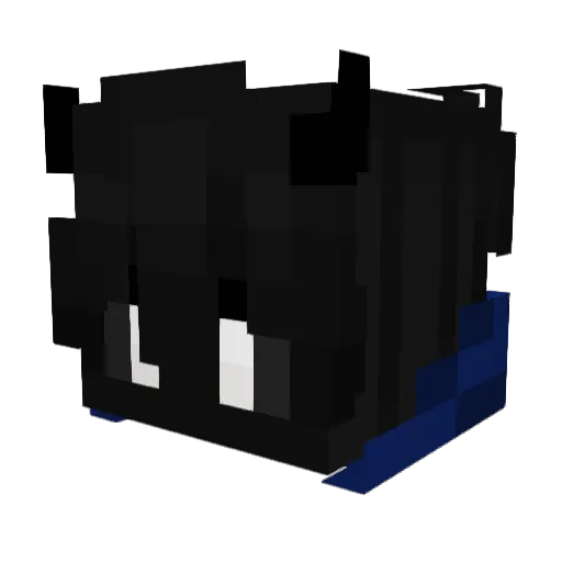 EFEKTTxT_T Minecraft avatar head, 3D render
