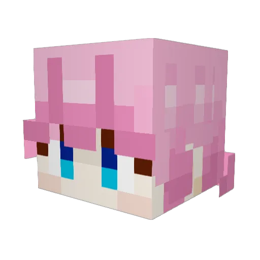 EFELVIVA Minecraft avatar head, 3D render