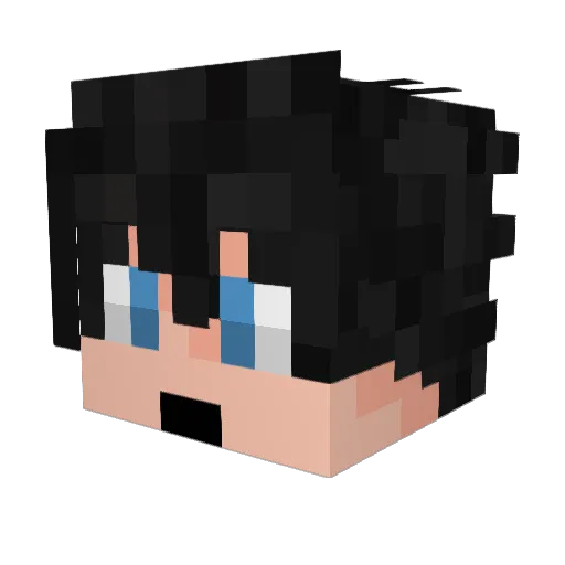 EFEXP Minecraft avatar head, 3D render