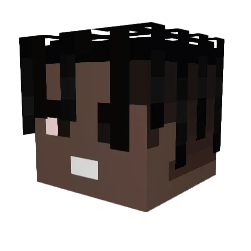 EFF3CT1 Minecraft avatar head, 3D render