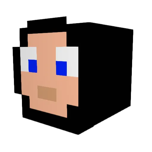 EFIX Minecraft avatar head, 3D render