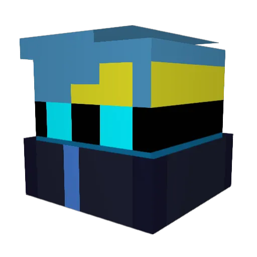 EFORIA Minecraft avatar head, 3D render