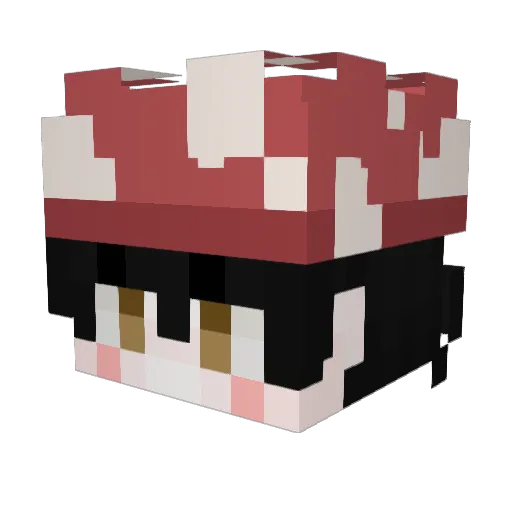 EFarmer Minecraft avatar head, 3D render