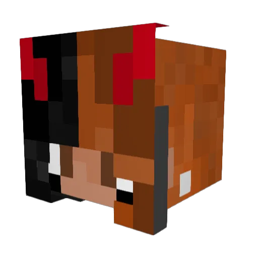 EFridd Minecraft avatar head, 3D render