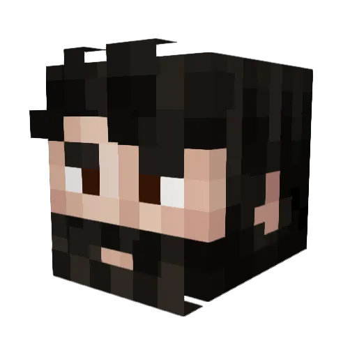 EG0G0D Minecraft avatar head, 3D render