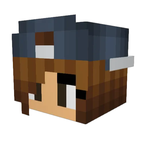 EG39 Minecraft avatar head, 3D render