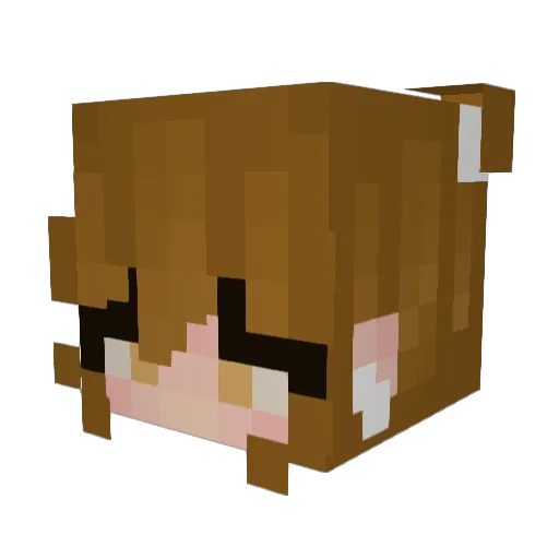 EGBubbles15 Minecraft avatar head, 3D render