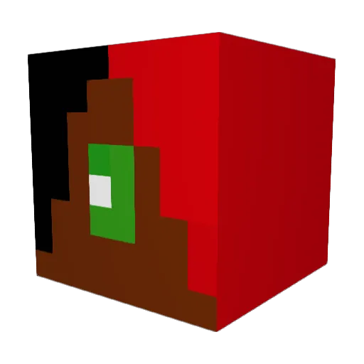 EGGMELEGO Minecraft avatar head, 3D render