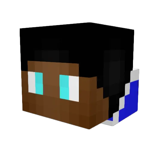 EGGNOGaming Minecraft avatar head, 3D render