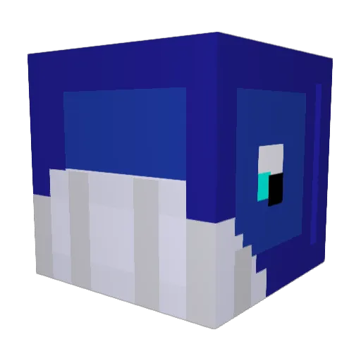 EGGPEA Minecraft avatar head, 3D render