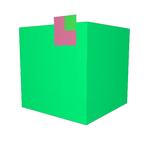EGG_GAIL Minecraft avatar head, 3D render