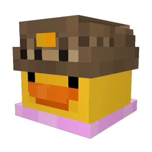 EGL4S Minecraft avatar head, 3D render