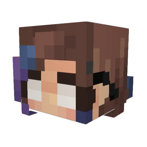 EGNJULY Minecraft avatar head, 3D render