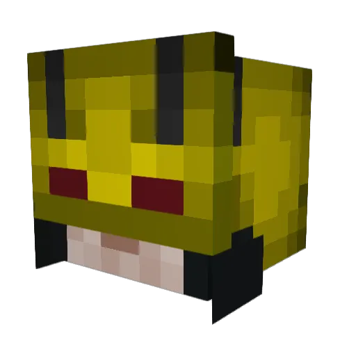 EGRintendo Minecraft avatar head, 3D render