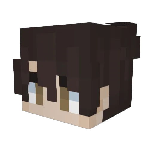 EGSilly Minecraft avatar head, 3D render