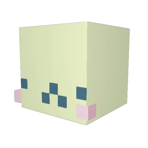 EGT_Anonymous Minecraft avatar head, 3D render