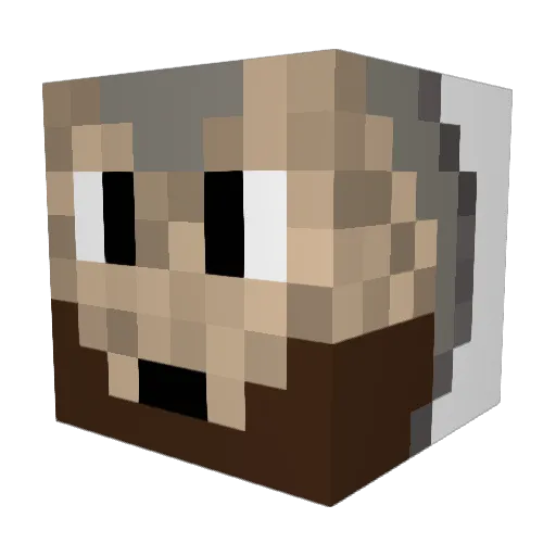 EGYDA Minecraft avatar head, 3D render