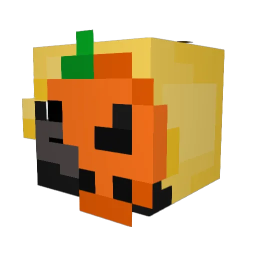 EGirlBurglar Minecraft avatar head, 3D render