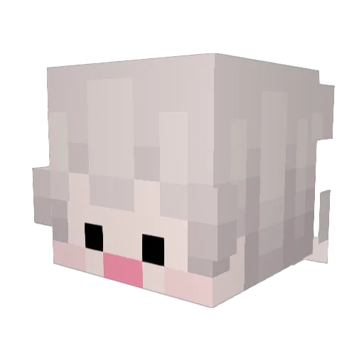 EH0725 Minecraft avatar head, 3D render
