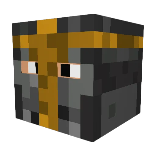 EHM13 Minecraft avatar head, 3D render