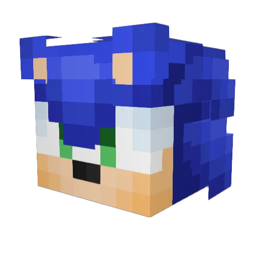 EHNAsh Minecraft avatar head, 3D render