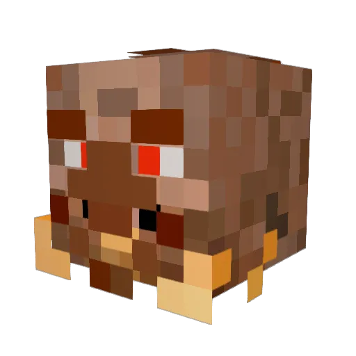 EHeroRaeven Minecraft avatar head, 3D render