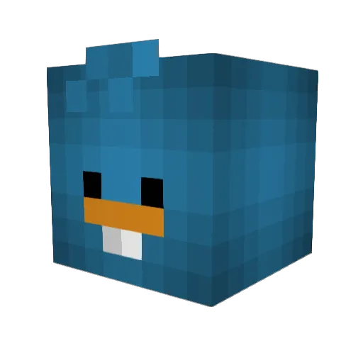 EHeyz Minecraft avatar head, 3D render