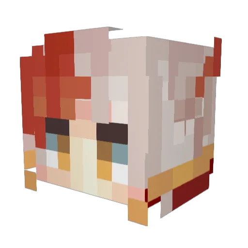 EHteltocerator Minecraft avatar head, 3D render