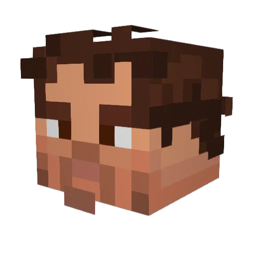 EIDER6 Minecraft avatar head, 3D render
