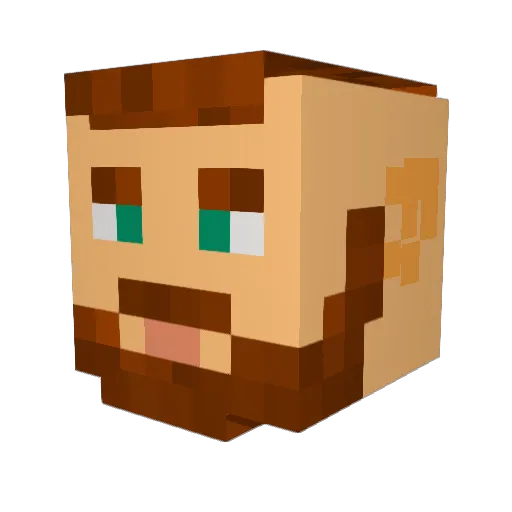 EISOR_ Minecraft avatar head, 3D render