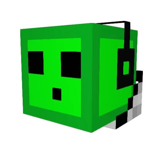 EJ70700 Minecraft avatar head, 3D render