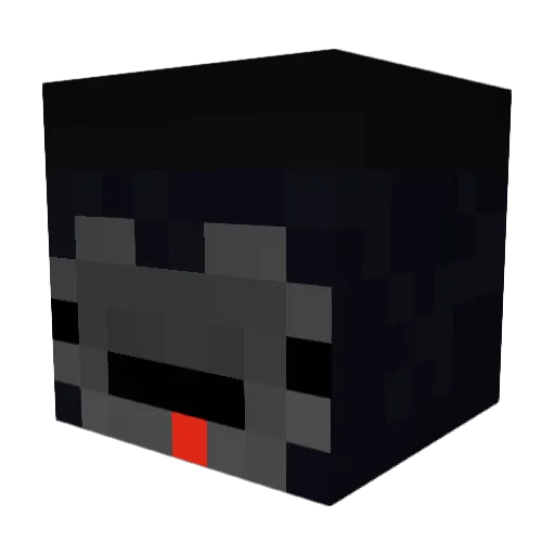 EJC931 Minecraft avatar head, 3D render