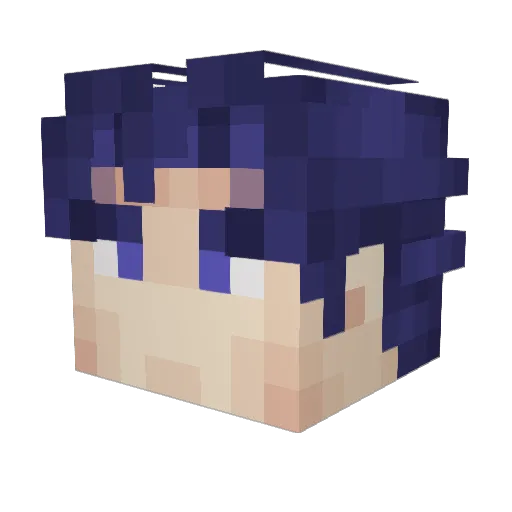 EJECT12237 Minecraft avatar head, 3D render