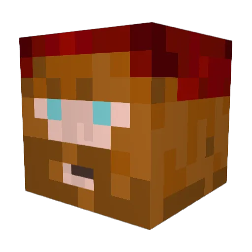 EJEEthan Minecraft avatar head, 3D render