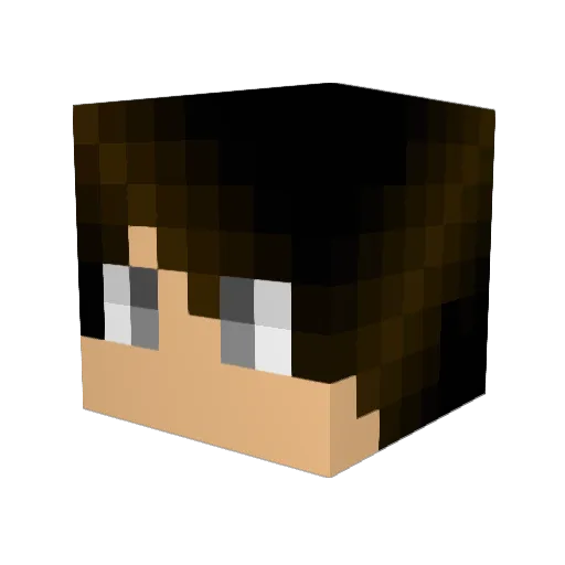 EJG999 Minecraft avatar head, 3D render