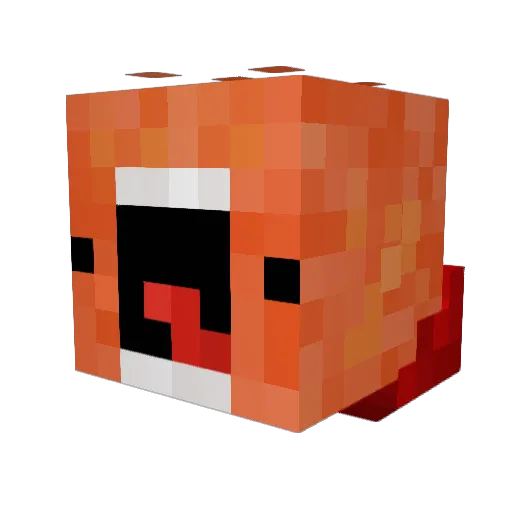 EJIndy Minecraft avatar head, 3D render
