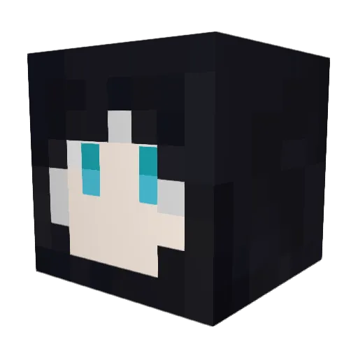 EJLing Minecraft avatar head, 3D render
