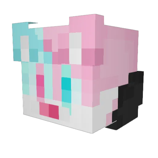 EJSER Minecraft avatar head, 3D render