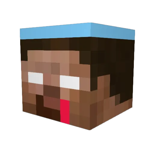 EJ_808 Minecraft avatar head, 3D render