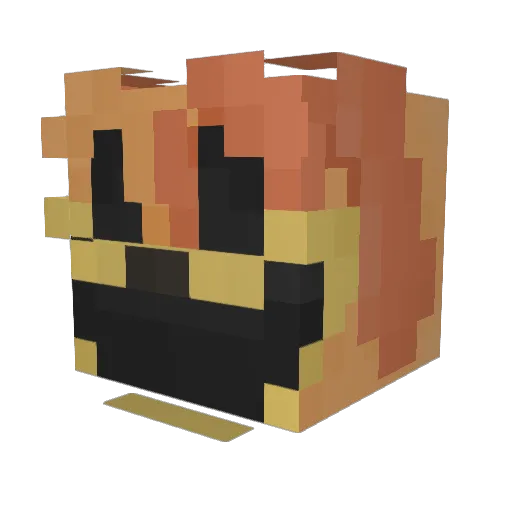 EJ_LI Minecraft avatar head, 3D render