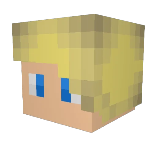 EKCKABATOP Minecraft avatar head, 3D render