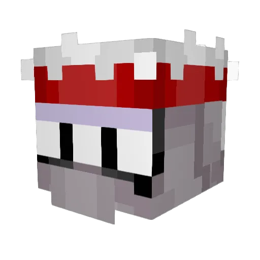 EKIADEV Minecraft avatar head, 3D render